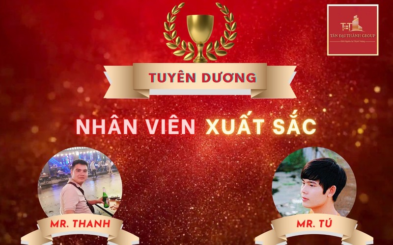 Tuyên dương nhân viên xuất sắc Mr. Thanh và Mr. Tú