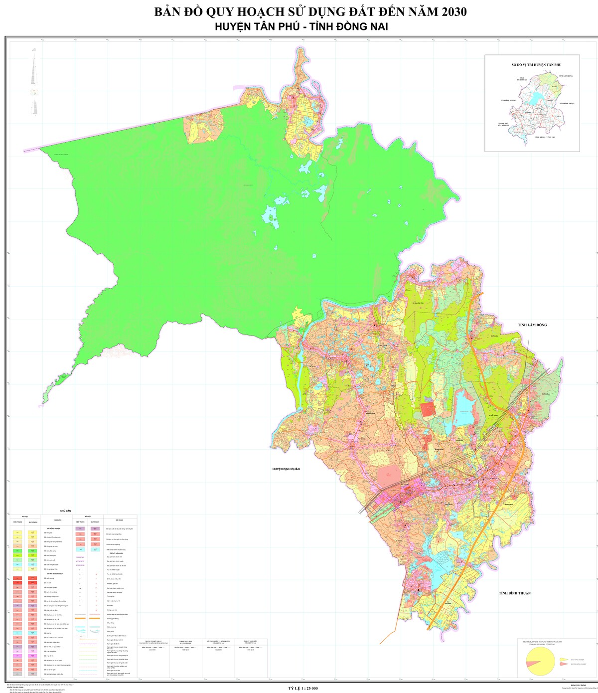 Bản đồ quy hoạch huyện Tân Phú, tỉnh Đồng Nai đến năm 2030
