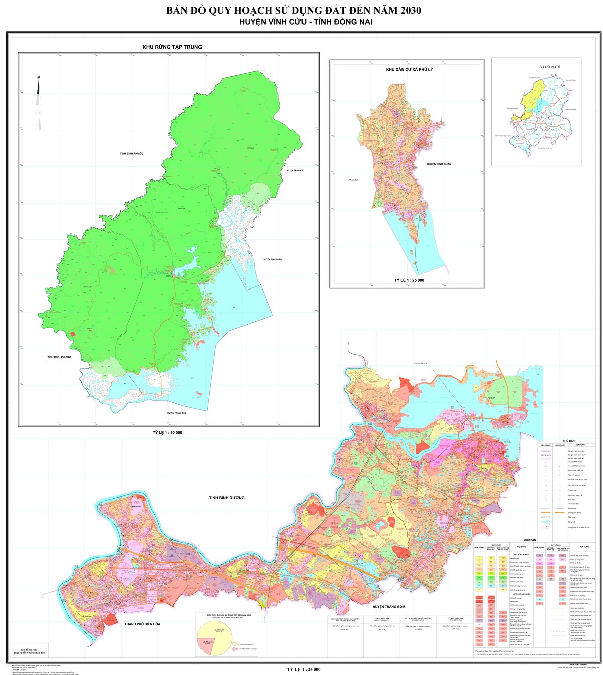 Bản đồ quy hoạch huyện Vĩnh Cửu, tỉnh Đồng Nai đến năm 2030