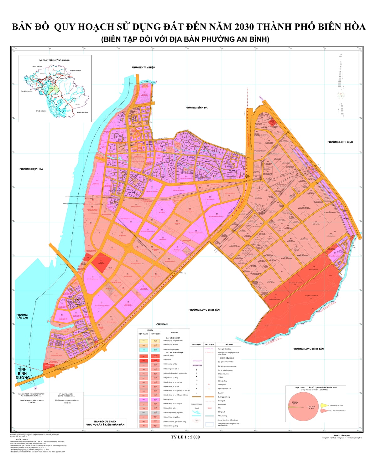Bản đồ quy hoạch phường An Bình, thành phố Biên Hòa, tỉnh Đồng Nai đến năm 2030