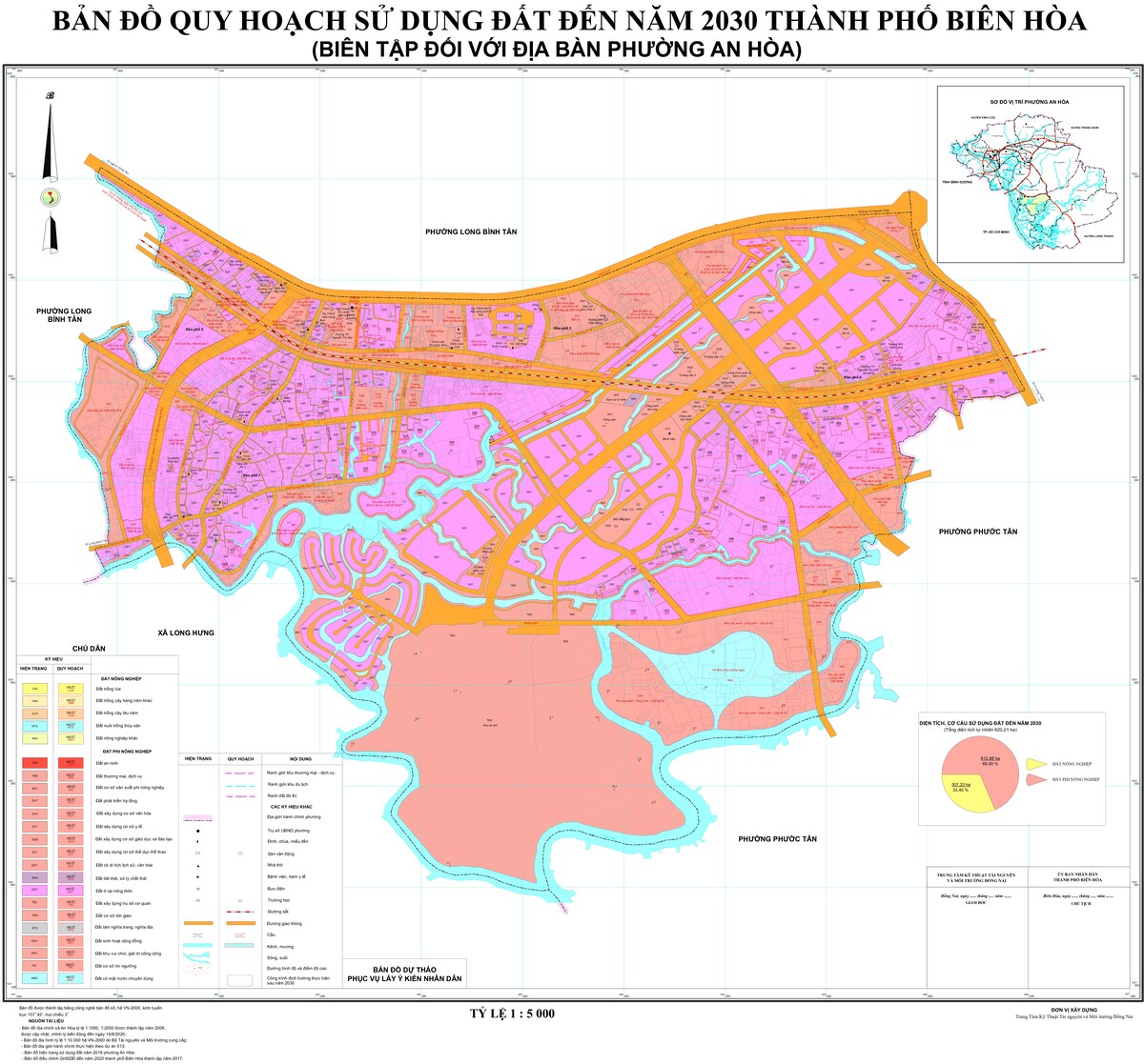 Bản đồ quy hoạch phường An Hòa, thành phố Biên Hòa, tỉnh Đồng Nai đến năm 2030