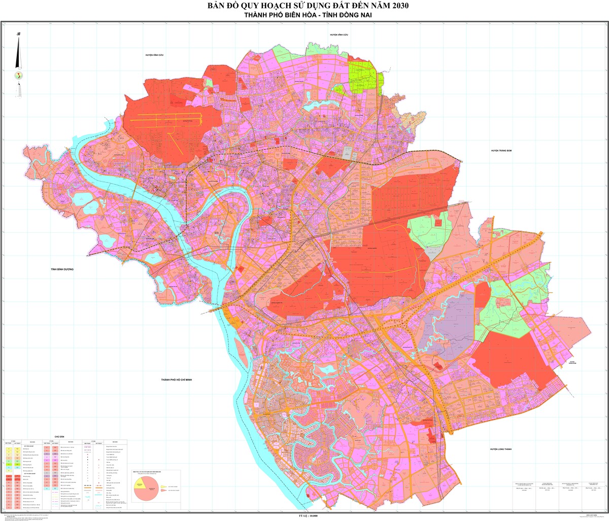 Bản đồ quy hoạch thành phố Biên Hòa, tỉnh Đồng Nai đến năm 2030