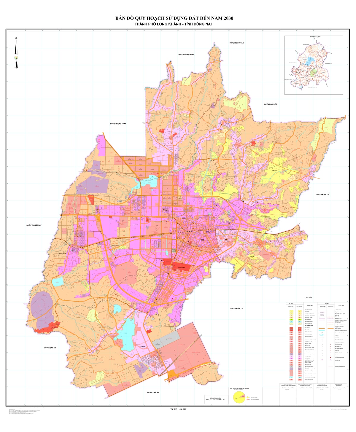 Bản đồ quy hoạch thành phố Long Khánh, tỉnh Đồng Nai đến năm 2030
