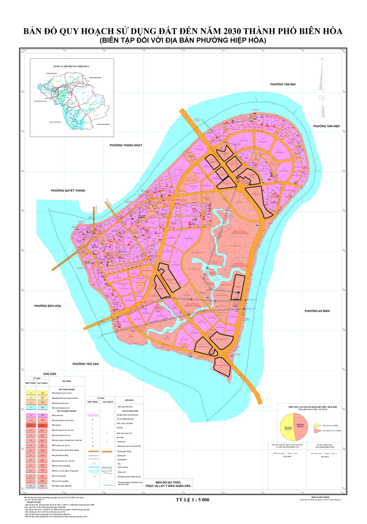 Bản đồ quy hoạch phường Hiệp Hòa, thành phố Biên Hòa, tỉnh Đồng Nai đến năm 2030