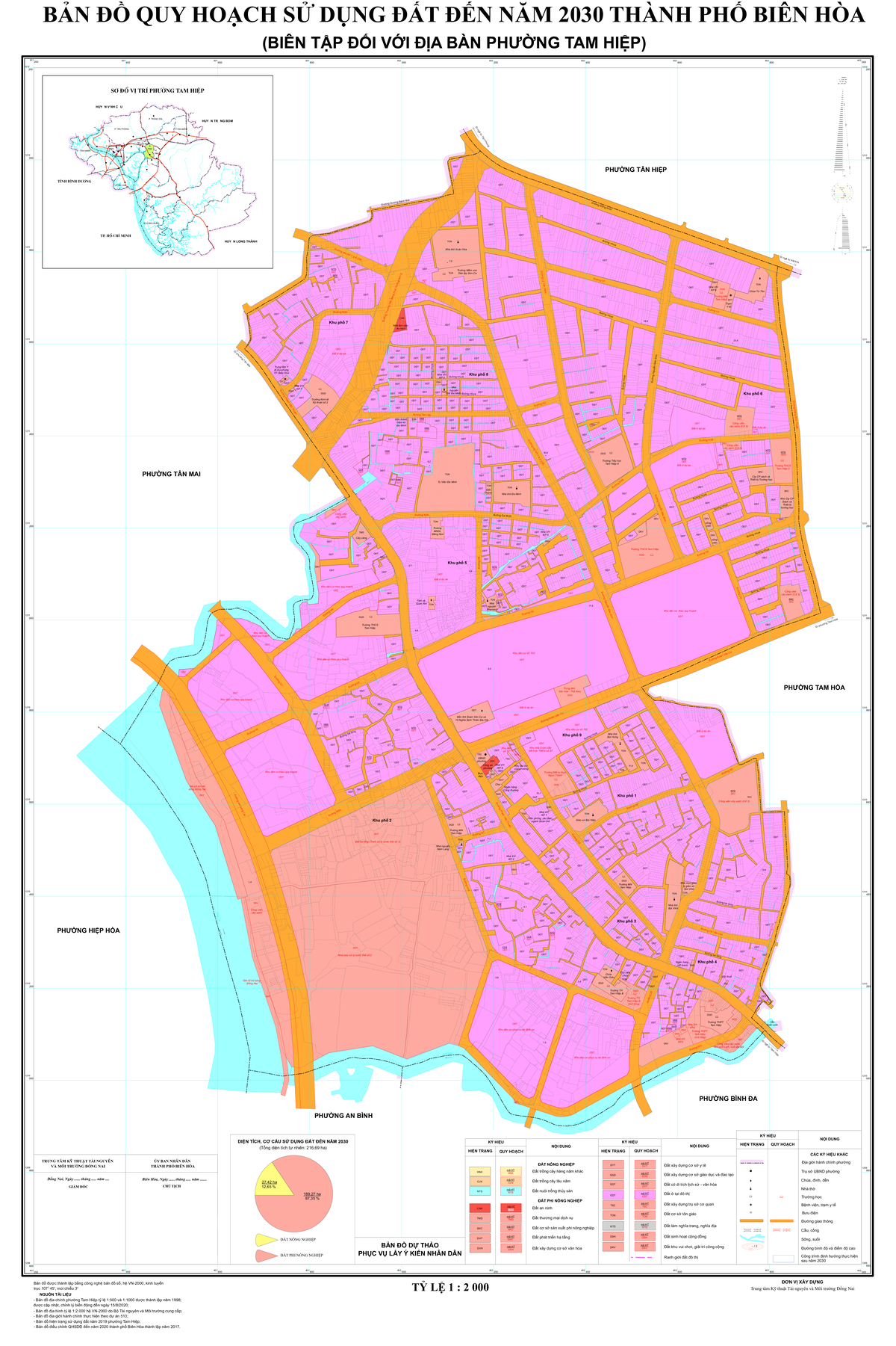 Bản đồ quy hoạch phường Tam Hiệp, thành phố Biên Hòa, tỉnh Đồng Nai đến năm 2030