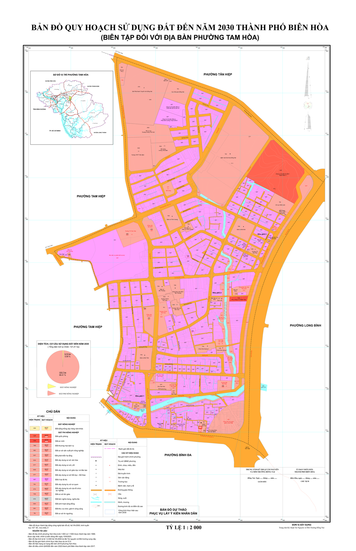 Bản đồ quy hoạch phường Tam Hòa, thành phố Biên Hòa, tỉnh Đồng Nai đến năm 2030