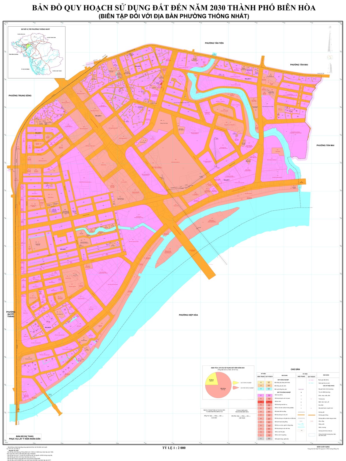 Bản đồ quy hoạch phường Thống Nhất, thành phố Biên Hòa, tỉnh Đồng Nai đến năm 2030