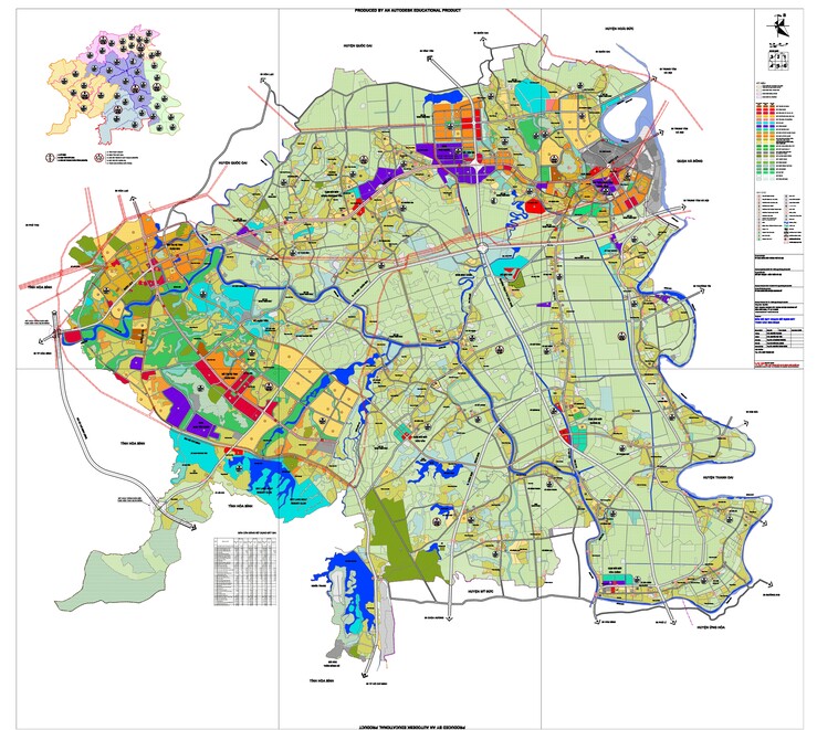 Bản đồ quy hoạch huyện Chương Mỹ, Hà Nội đến năm 2030