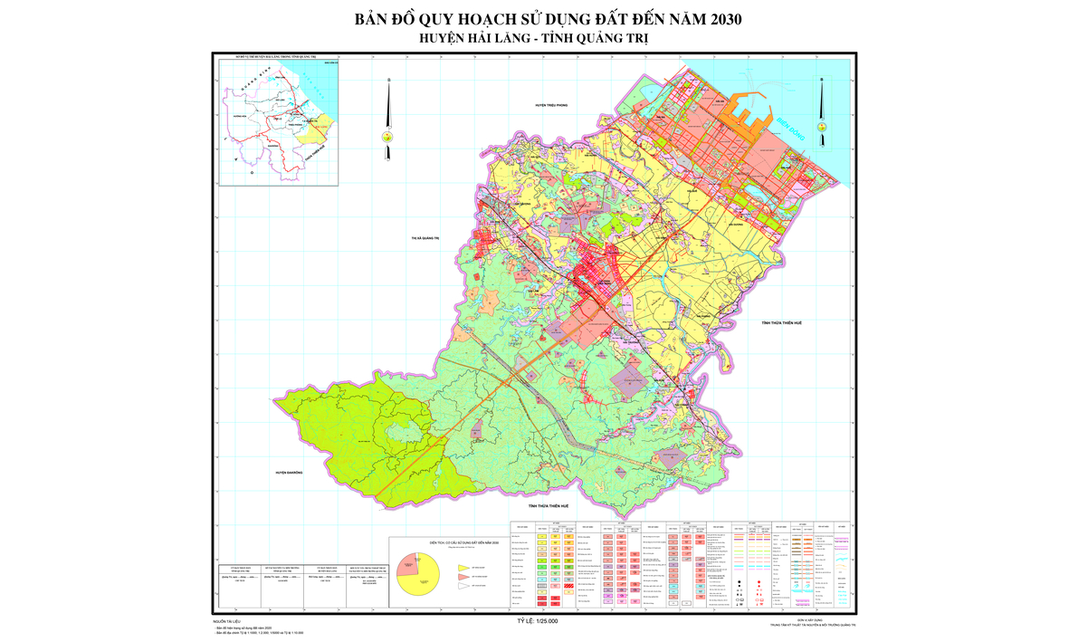 Bản đồ quy hoạch huyện Hải Lăng, tỉnh Quảng Trị đến năm 2030