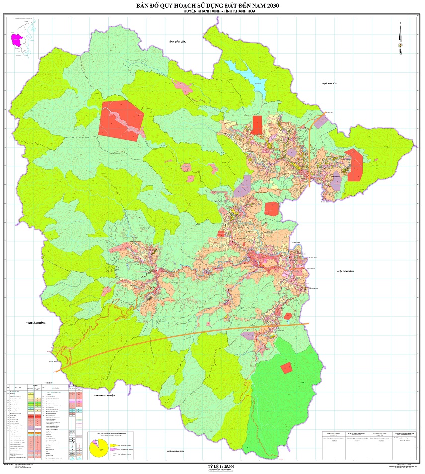 Bản đồ quy hoạch huyện Khánh Vĩnh, tỉnh Khánh Hòa đến năm 2030