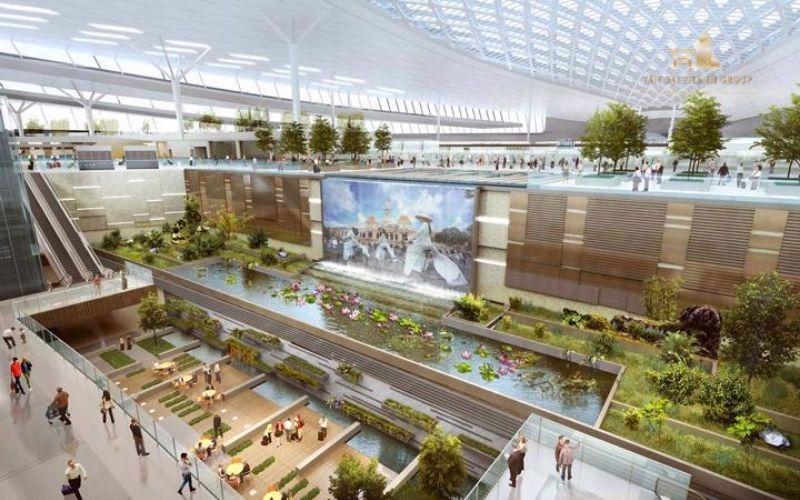 Phối cảnh nhà ga hành khách của dự án Sân bay Long Thành