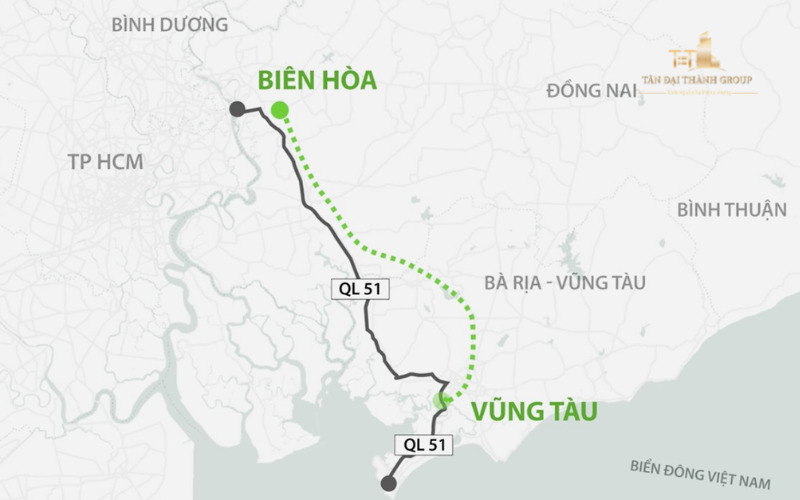 Hướng cao tốc Biên Hòa - Vũng Tàu