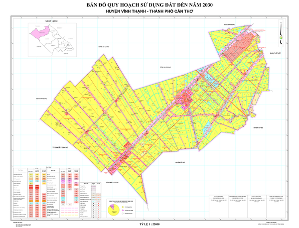 Bản đồ quy hoạch huyện Vĩnh Thạnh, Cần Thơ đến năm 2030