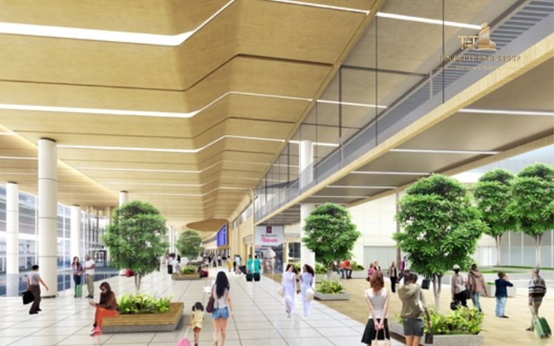  Đồng Nai đề nghị bổ sung dự án thành phần 6 - đầu tư xây dựng 2 tuyến đường tăng cường kết nối giao thông cho sân bay Long Thành. (Phối cảnh nhà ga hành khách sân bay Long Thành. Ảnh: ACV cung cấp)