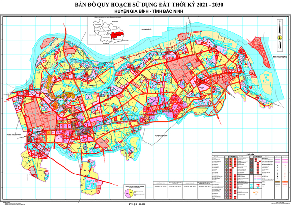 Bản đồ quy hoạch huyện Gia Bình, Bắc Ninh đến năm 2030