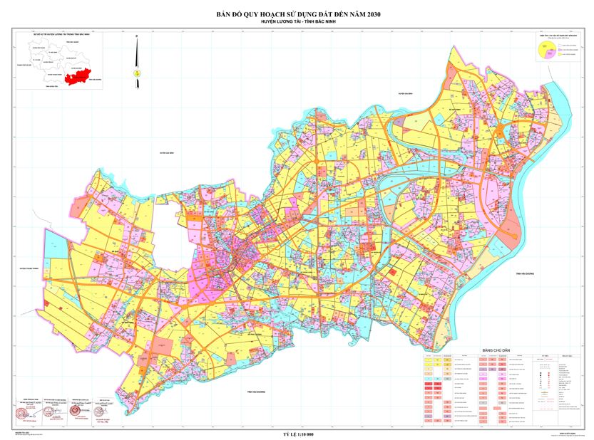 Bản đồ quy hoạch huyện Lương Tài, Bắc Ninh đến năm 2030