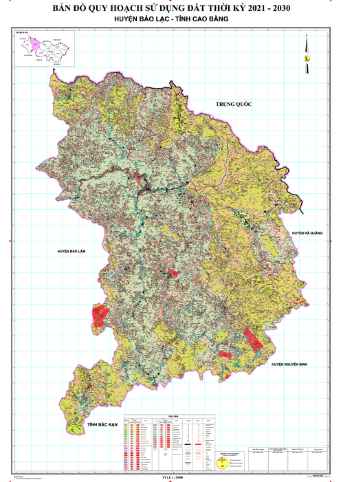 Bản đồ quy hoạch huyện Bảo Lạc, tỉnh Cao Bằng đến năm 2030