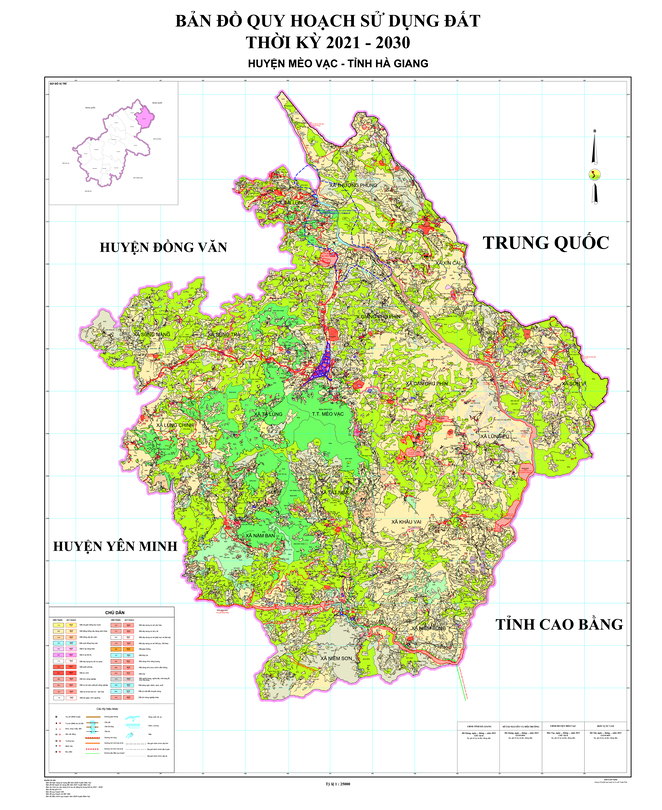 Bản đồ quy hoạch huyện Mèo Vạc, tỉnh Hà Giang đến năm 2030