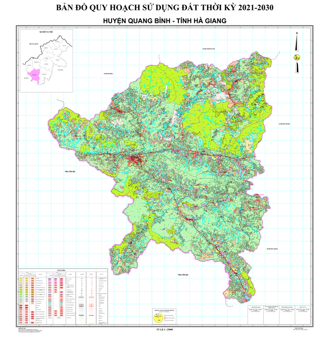 Bản đồ quy hoạch huyện Quang Bình, tỉnh Hà Giang đến năm 2030