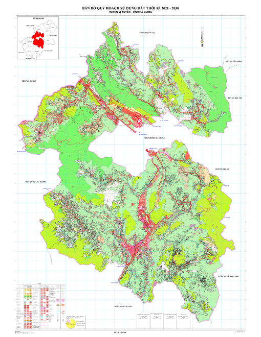 Bản đồ quy hoạch huyện Vị Xuyên, tỉnh Hà Giang đến năm 2030