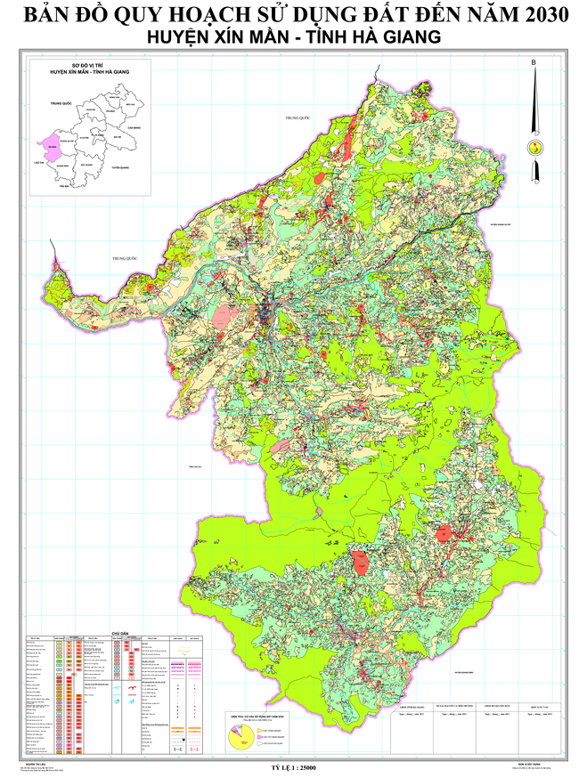 Bản đồ quy hoạch huyện Xín Mần, tỉnh Hà Giang đến năm 2030