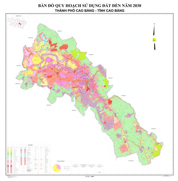 Bản đồ quy hoạch thành phố Cao Bằng, tỉnh Cao Bằng đến năm 2030