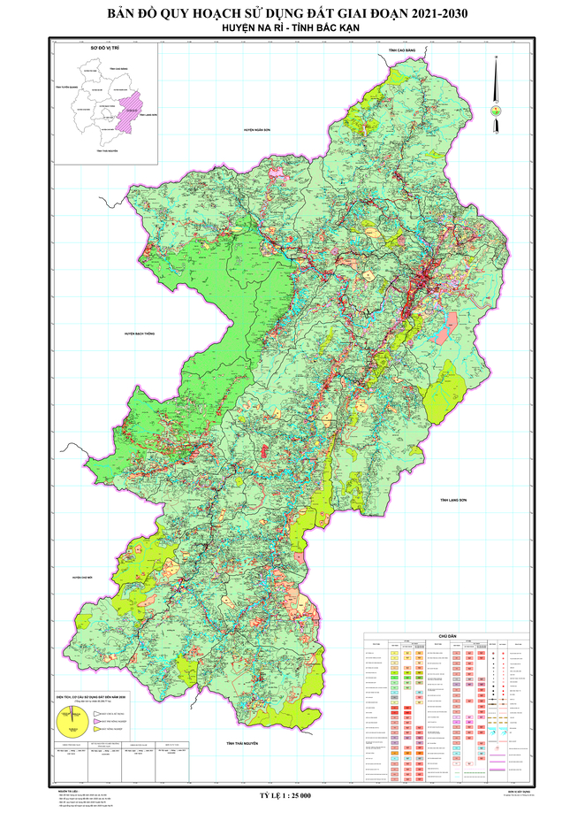 Bản đồ quy hoạch huyện Na Rì, tỉnh Bắc Kạn đến năm 2030