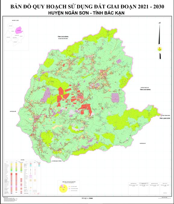 Bản đồ quy hoạch huyện Ngân Sơn, tỉnh Bắc Kạn đến năm 2030