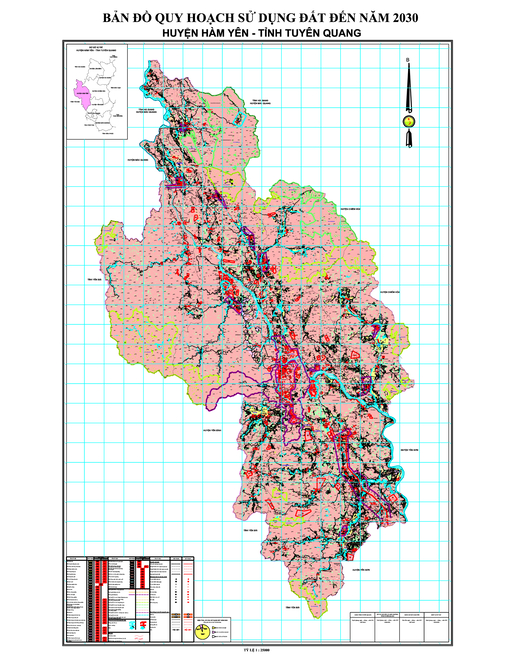 Bản đồ quy hoạch huyện Hàm Yên, tỉnh Tuyên Quang đến năm 2030