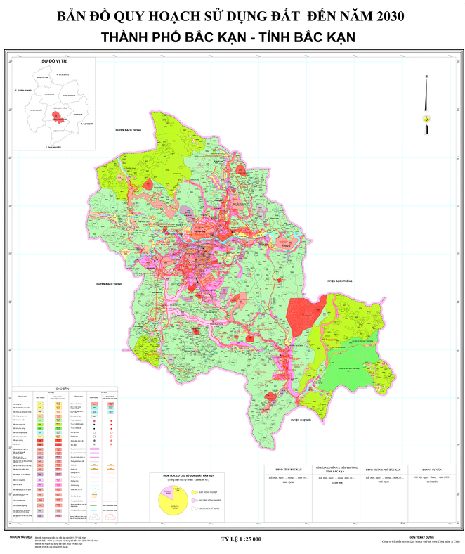 Bản đồ quy hoạch thành phố Bắc Kạn, tỉnh Bắc Kạn đến năm 2030