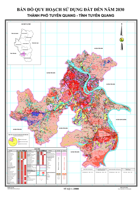 Bản đồ quy hoạch thành phố Tuyên Quang, tỉnh Tuyên Quang đến năm 2030