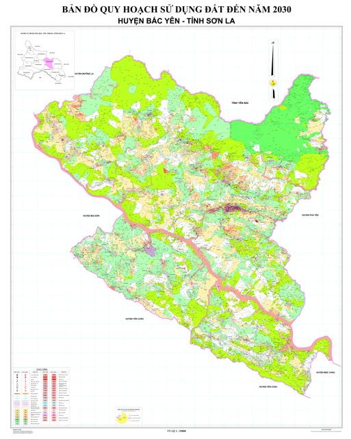 Bản đồ quy hoạch huyện Bắc Yên, tỉnh Sơn La đến năm 2030
