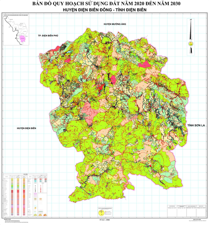 Bản đồ quy hoạch huyện Điện Biên Đông, tỉnh Điện Biên đến năm 2030