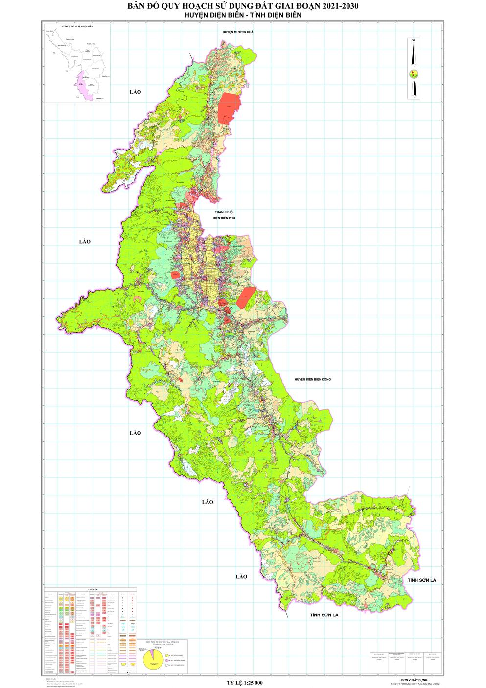 Bản đồ quy hoạch huyện Điện Biên, tỉnh Điện Biên đến năm 2030