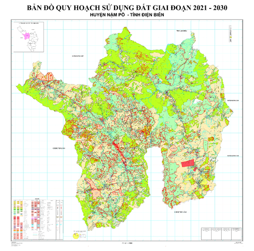 Bản đồ quy hoạch huyện Nậm Pồ, tỉnh Điện Biên đến năm 2030