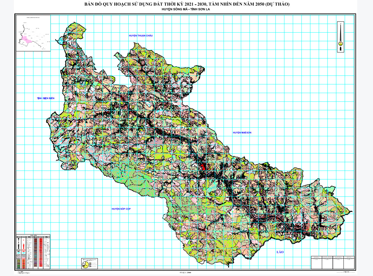 Bản đồ quy hoạch huyện Sông Mã, tỉnh Sơn La đến năm 2030