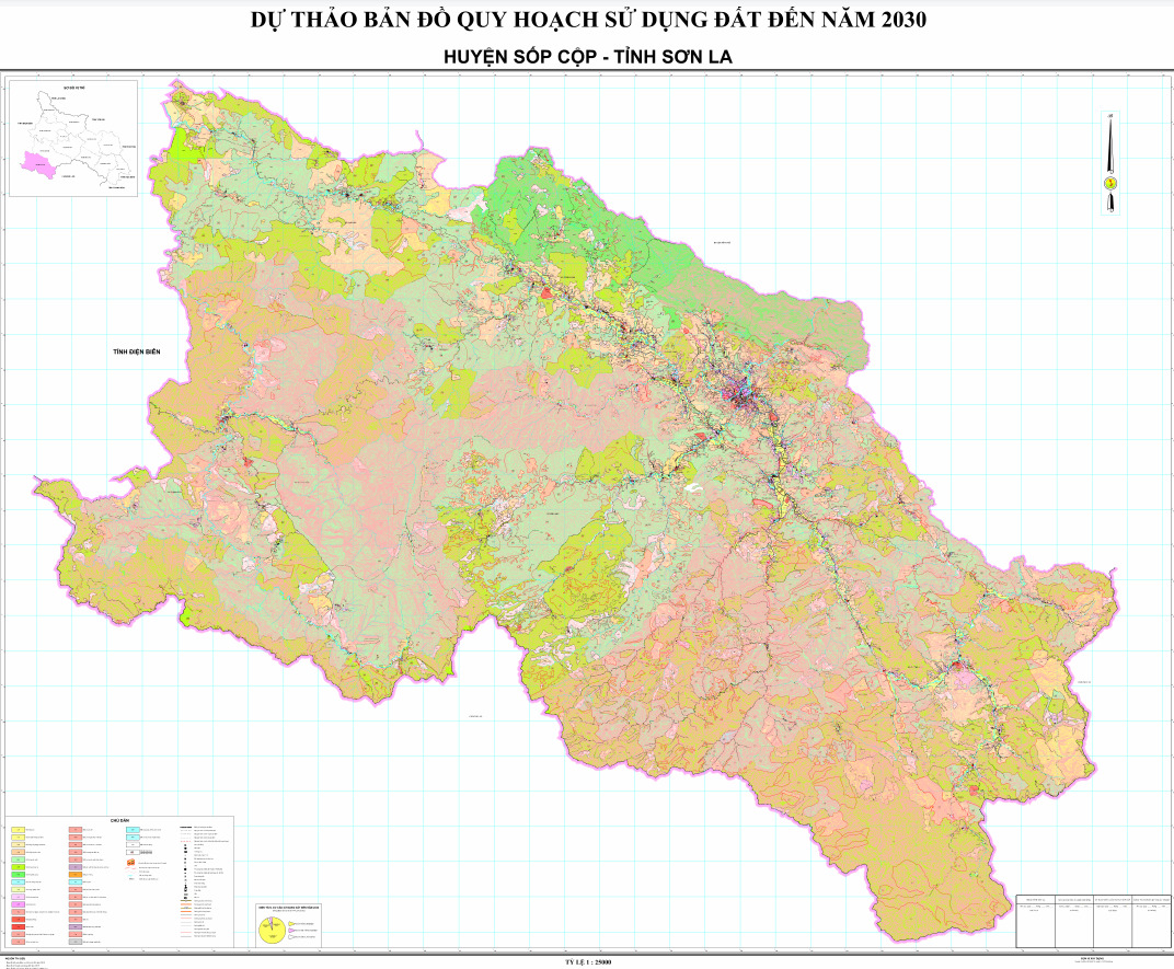 Bản đồ quy hoạch huyện Sốp Cộp, tỉnh Sơn La đến năm 2030