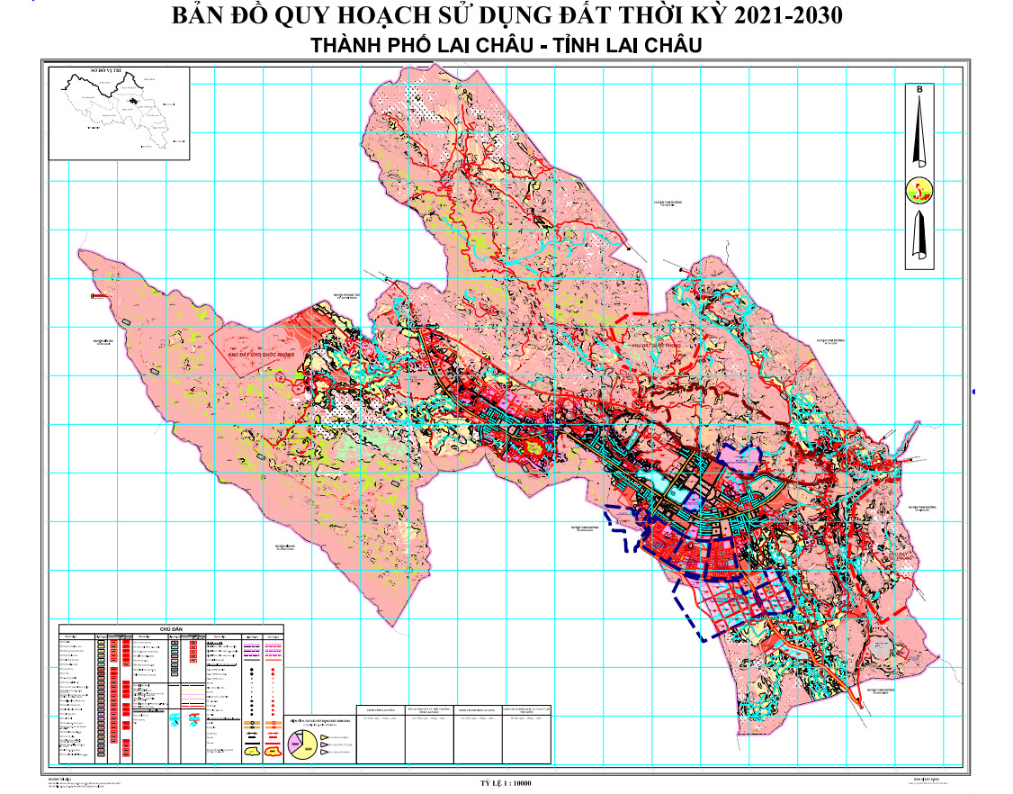 Bản đồ quy hoạch thành phố Lai Châu, tỉnh Lai Châu đến năm 2030