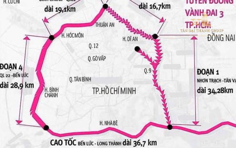 Thông tin quy hoạch chi tiết tuyến đường vành đai 3 TPHCM