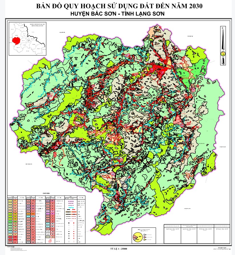 Bản đồ quy hoạch huyện Bắc Sơn, tỉnh Lạng Sơn đến năm 2030