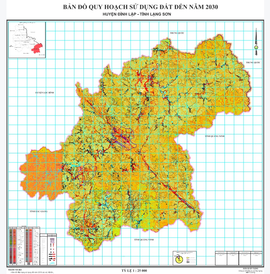 Bản đồ quy hoạch huyện Đình Lập, tỉnh Lạng Sơn đến năm 2030