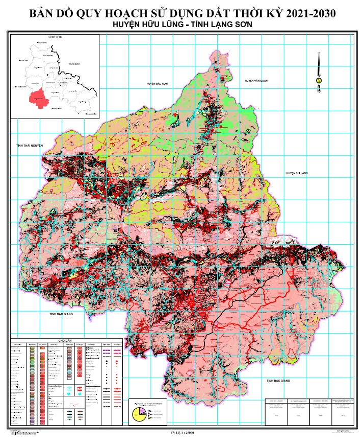 Bản đồ quy hoạch huyện Hữu Lũng, tỉnh Lạng Sơn đến năm 2030