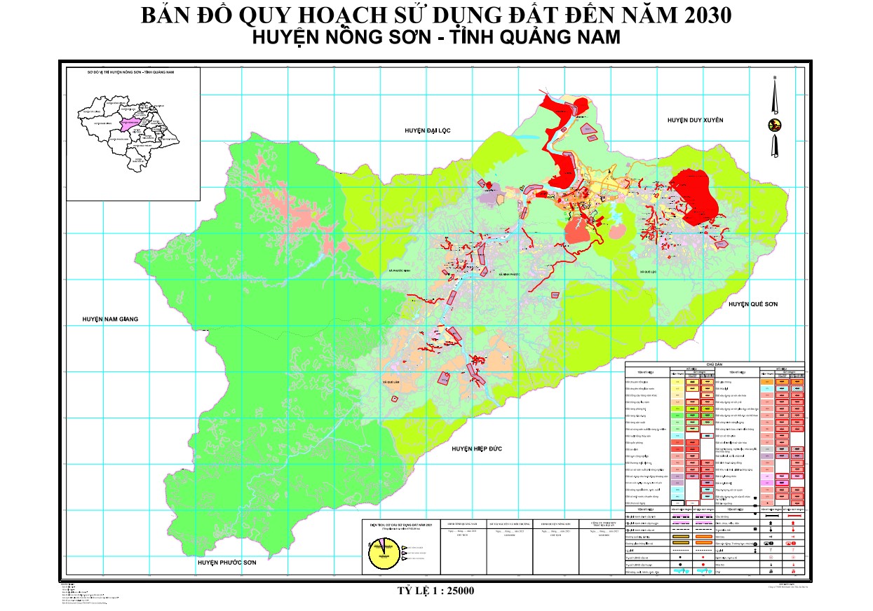 Bản đồ quy hoạch huyện Nông Sơn, tỉnh Quảng Nam đến năm 2030