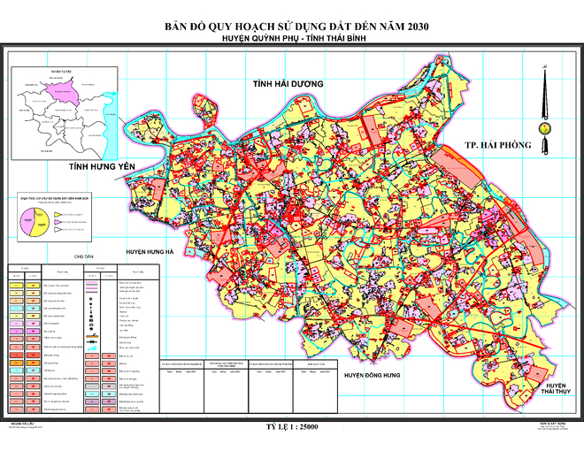 Bản đồ quy hoạch huyện Quỳnh Phụ, tỉnh Thái Bình đến năm 2030