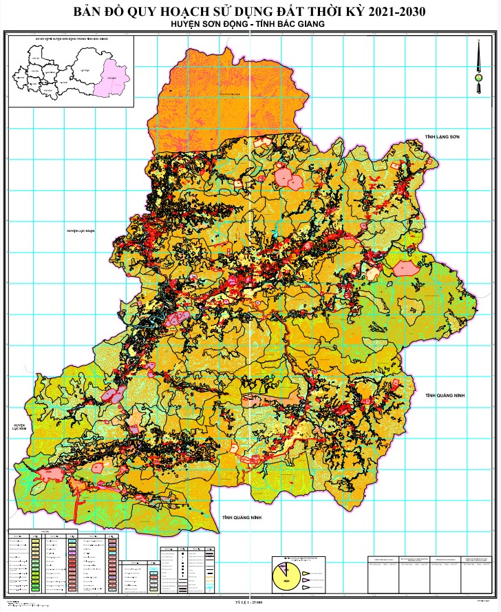 Bản đồ quy hoạch huyện Sơn Động, tỉnh Bắc Giang đến năm 2030