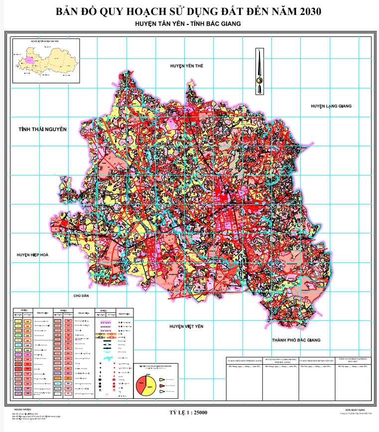 Bản đồ quy hoạch mới nhất Huyện Lạng Giang Bắc Giang đến năm 2030