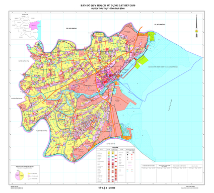 Bản đồ quy hoạch huyện Thái Thụy, tỉnh Thái Bình đến năm 2030