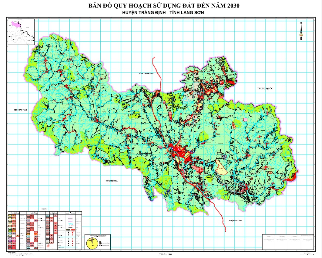 Bản đồ quy hoạch huyện Tràng Định, tỉnh Lạng Sơn đến năm 2030