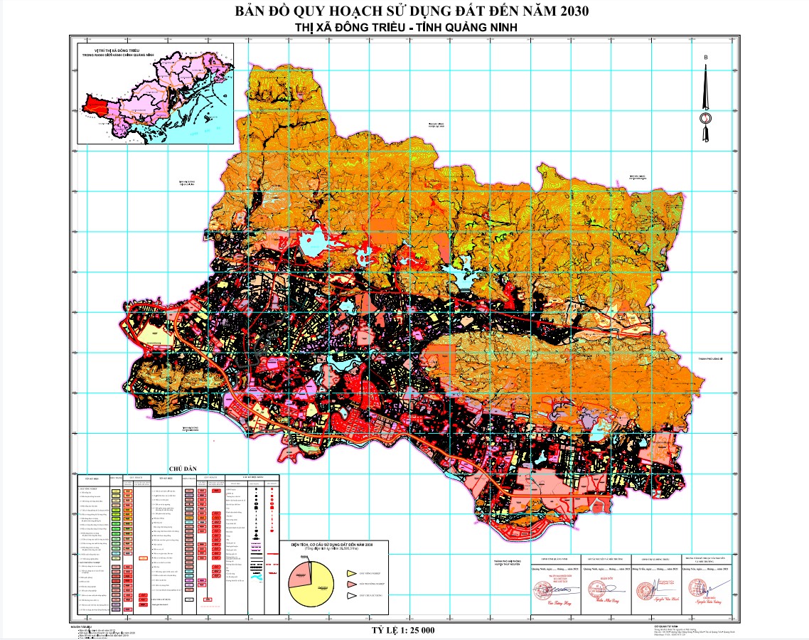 Bản đồ quy hoạch thị xã Đông Triều, tỉnh Quảng Ninh đến năm 2030