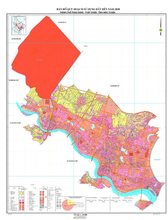 Bản đồ quy hoạch Thành phố Phan Rang - Tháp Chàm, tỉnh Ninh Thuận đến năm 2030